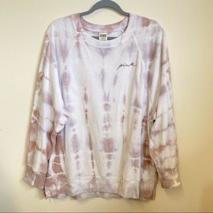 Victoria’s Secret PINK Tie Dye Campus Sweatshirt